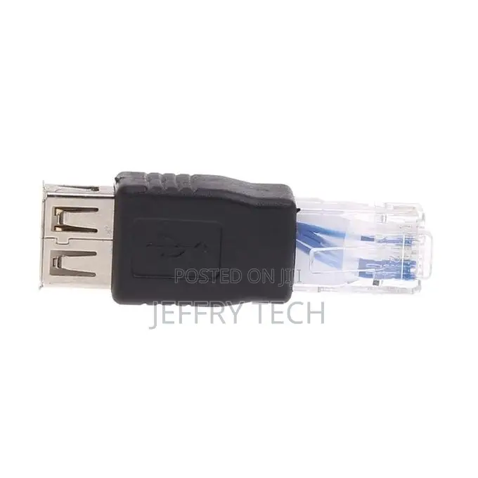 Ethernet RJ45 Network Cable Adapter 8P RJ45 to USB a Female Network Ro