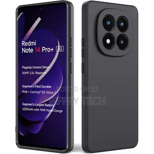 Soft Silicone Slim Fit Cover Case for Xiaomi Redmi Note 14 Pro - Black