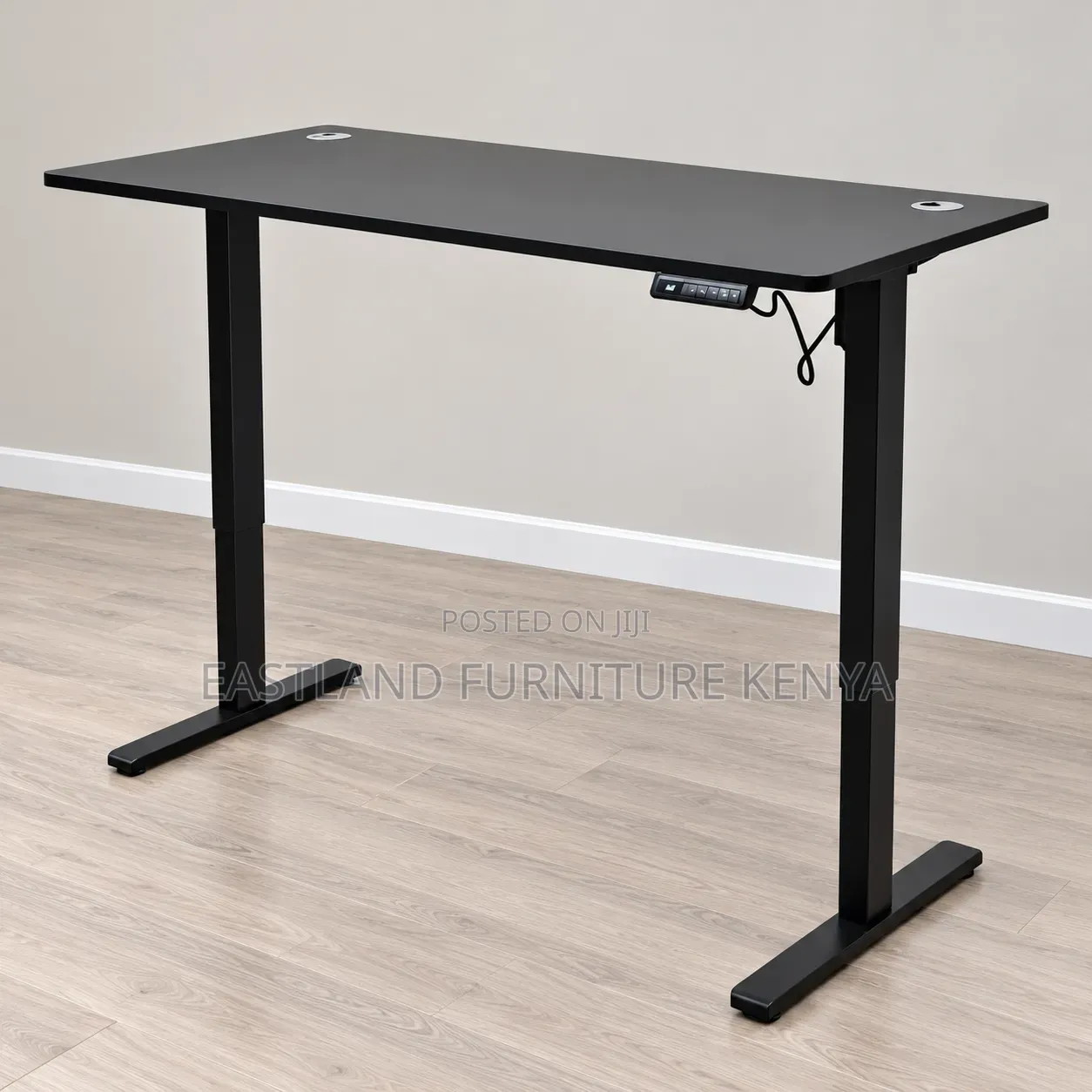 Modern Electric Height Adjustable Standing Desk – Black Office Desk