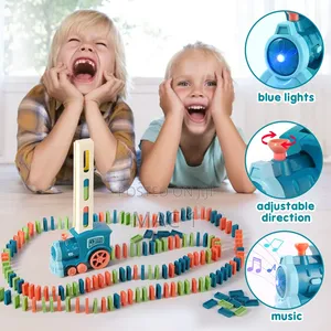 Interactive Domino Train Toy Set for Children