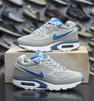 Nike Air Max Grey and Royal Blue Size 39,40,41,42,43,44,45
