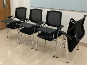 Office Training Chair With Writing Pad – Mesh Conference Chair.