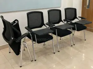 Office Training Chair With Writing Pad – Mesh Conference Chair.