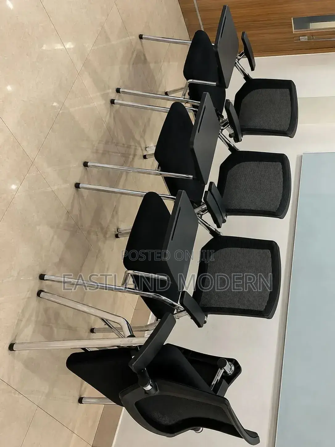 Office Training Chair With Writing Pad – Mesh Conference Chair.
