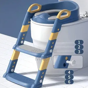 Kids Toilet Trainer Seat With Non-Slip Steps