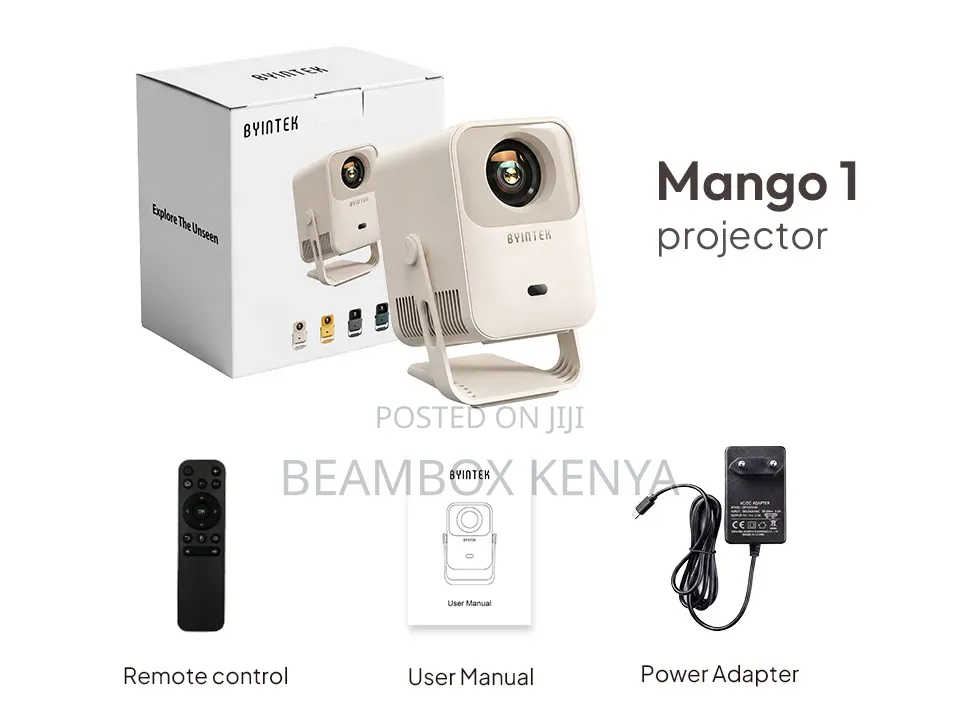 BYINTEK Mango 1 Projector 720P HP Beam Box Kenya