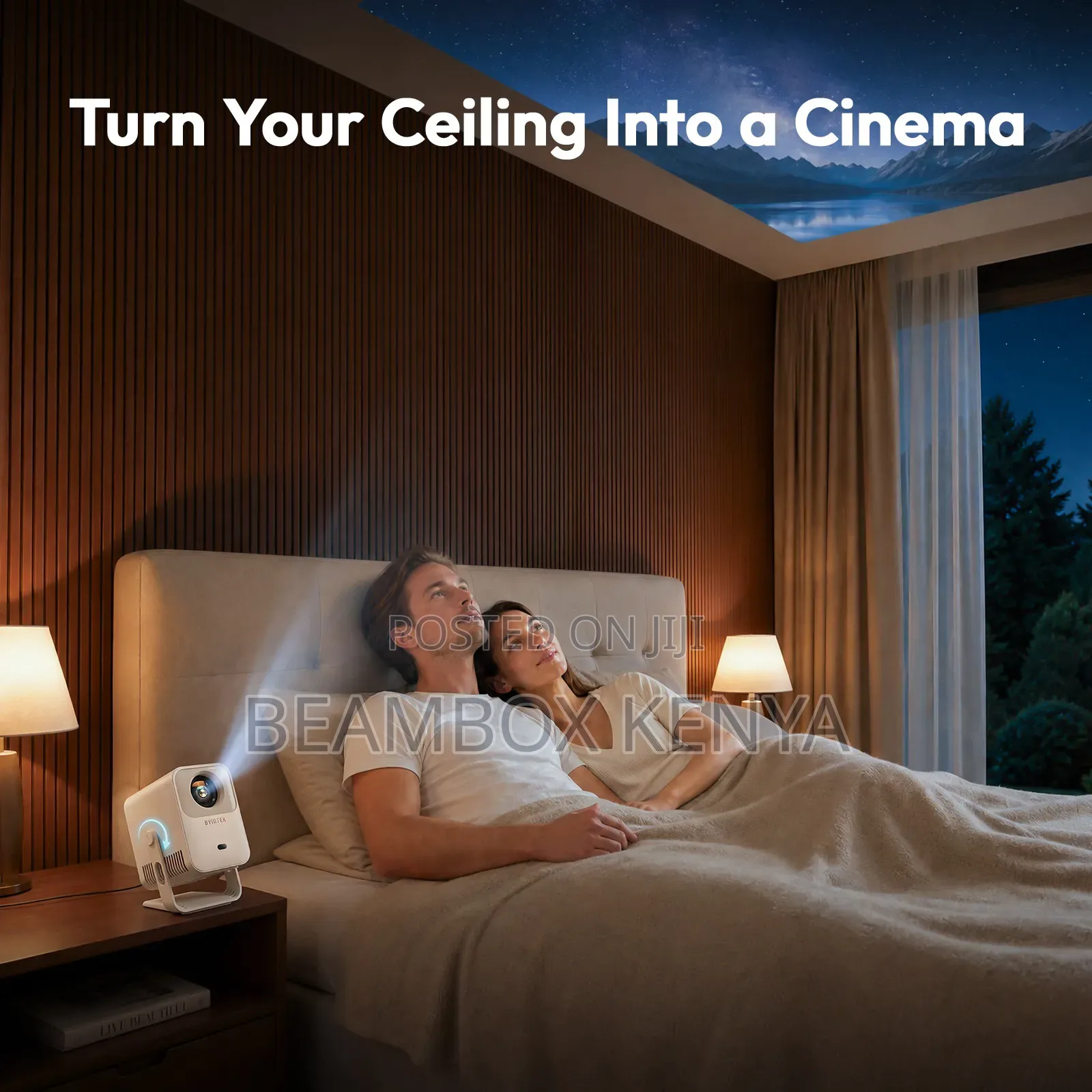 BYINTEK Mango 1 Projector 720P HP Beam Box Kenya