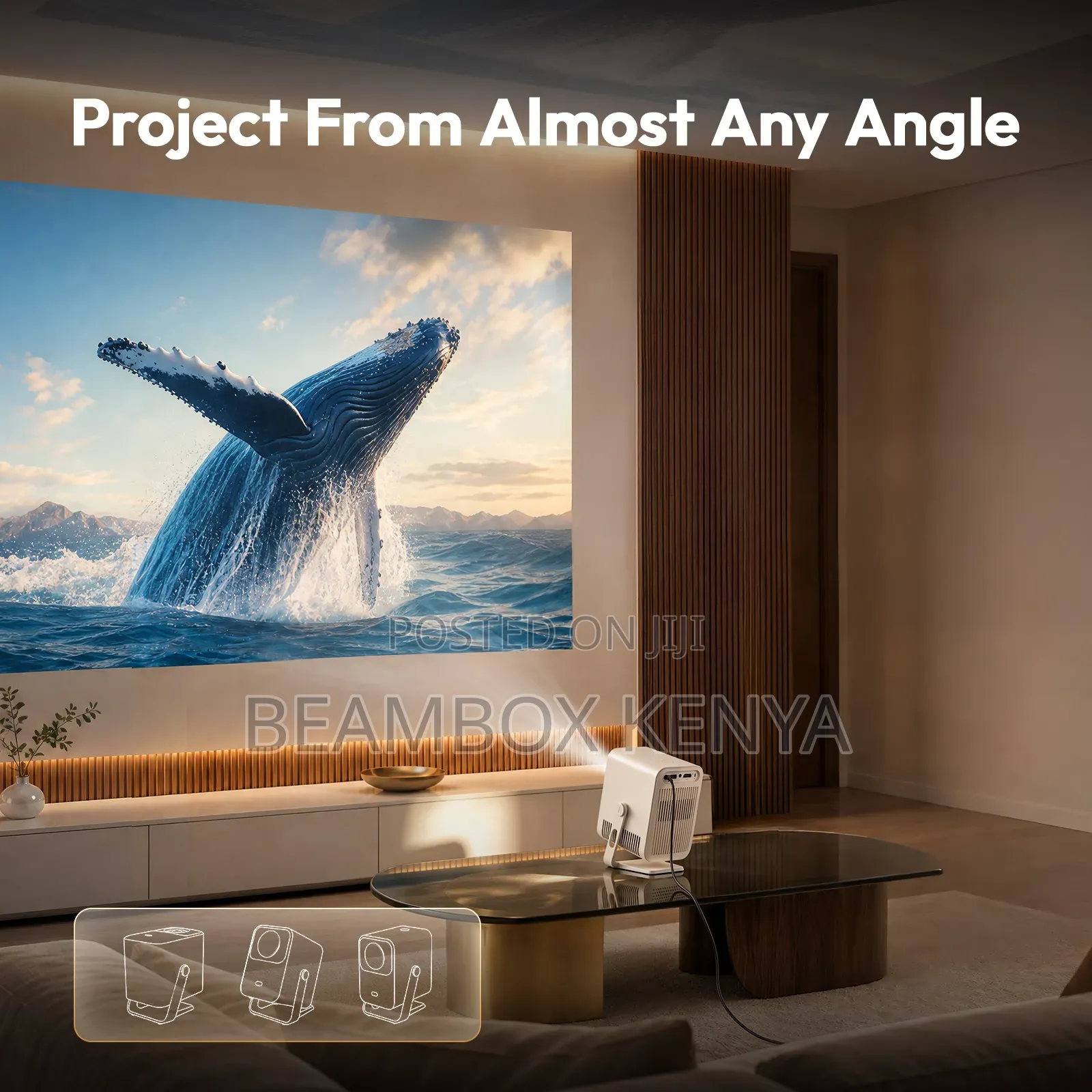 BYINTEK Mango 1 Projector 720P HP Beam Box Kenya