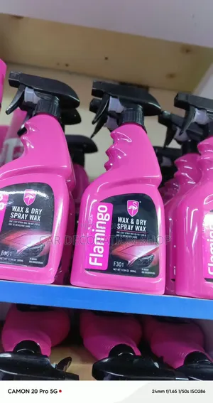 Flamingo Wax& Dry Spray Wax Accelerate Drying& Delivers Instant Shine
