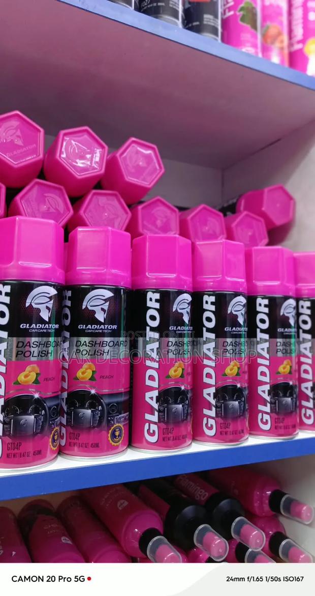 3pc Peach Flavor Gladiator Dashboard Spray 450ml - main view