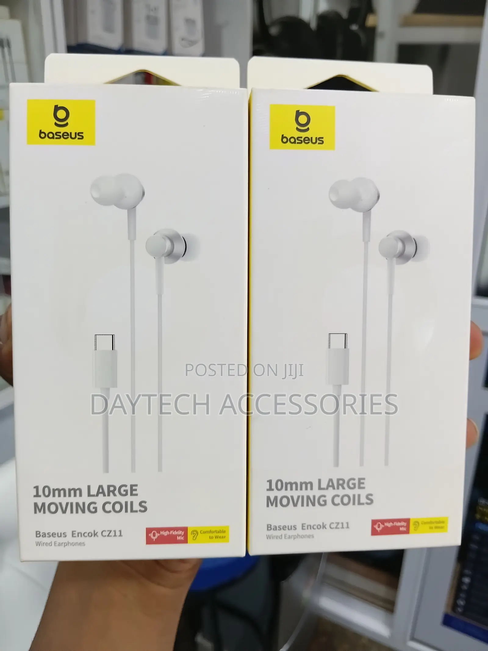 Baseus Encok CZ11 Type-C Wired Earphones in White