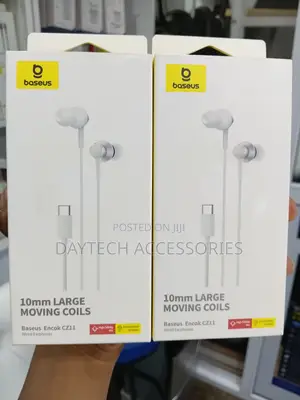 Baseus Encok CZ11 Type-C Wired Earphones in White