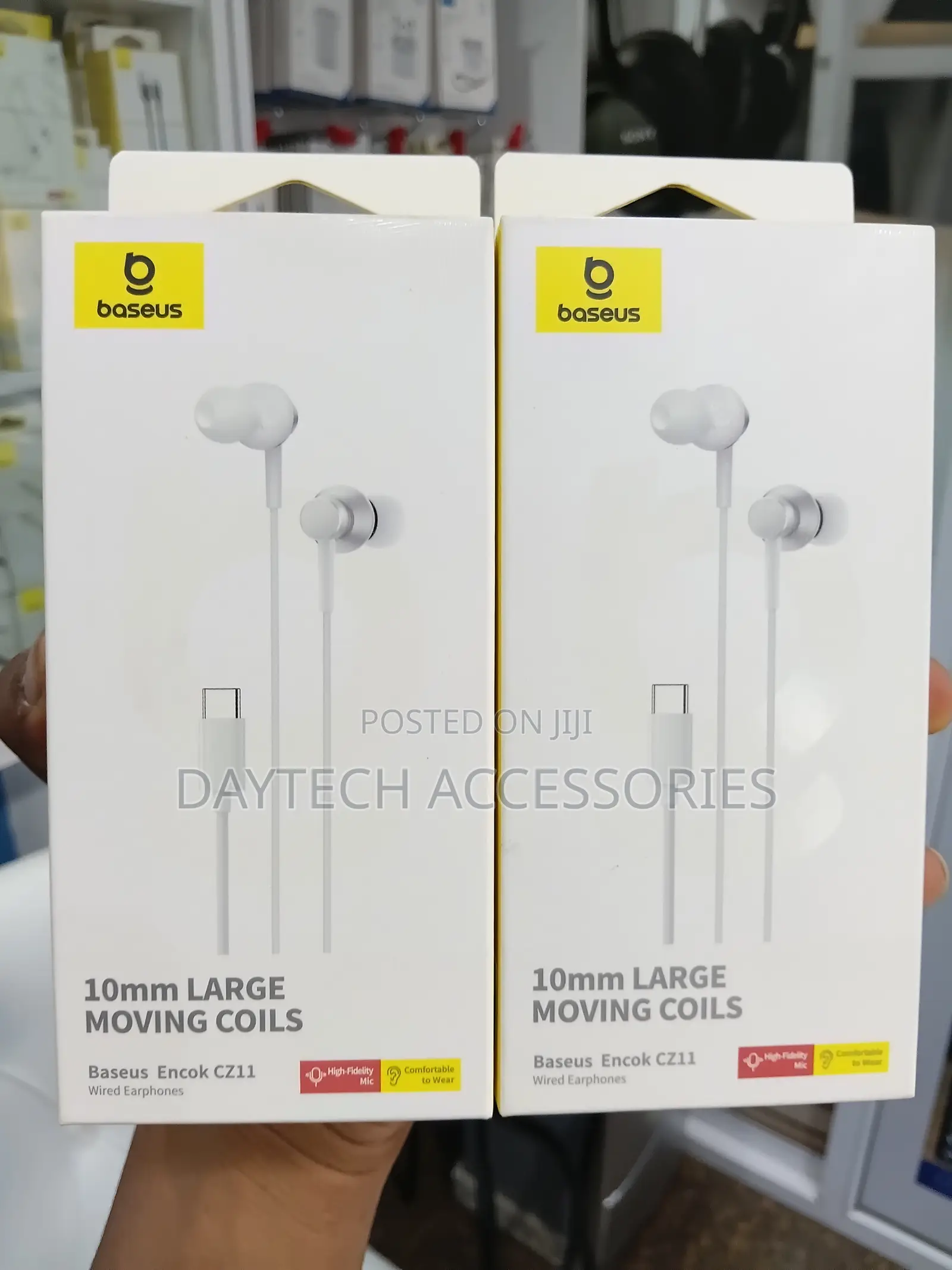 Baseus Encok CZ11 Type-C Wired Earphones in White