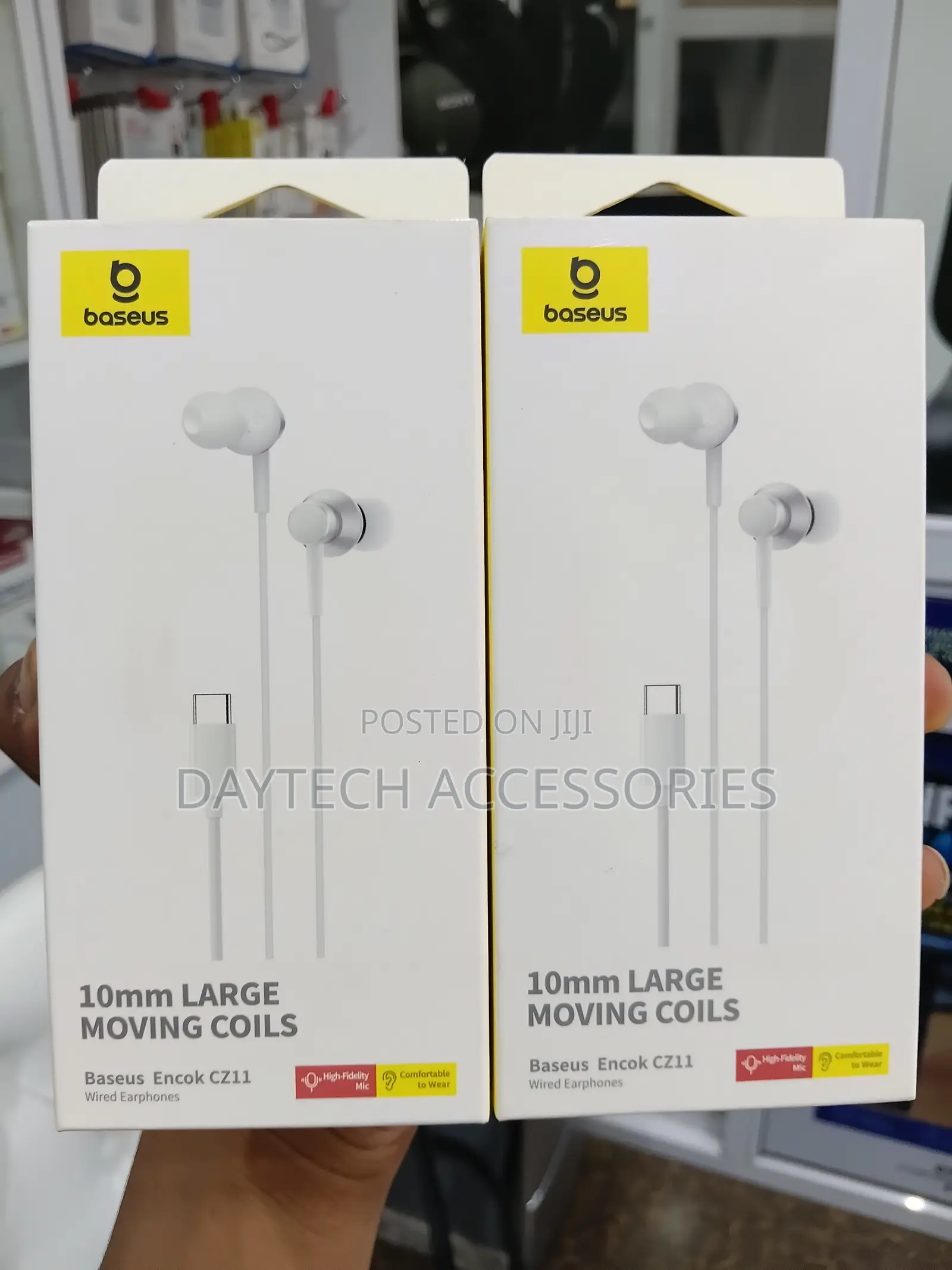 Baseus Encok CZ11 Type-C Wired Earphones in White