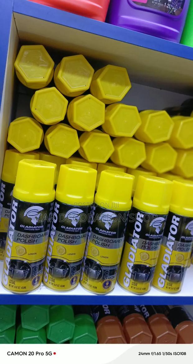 3pc Lemon Dashboard Spray Interior Polish &Anti Dust Spray Shiner - thumbnail 2