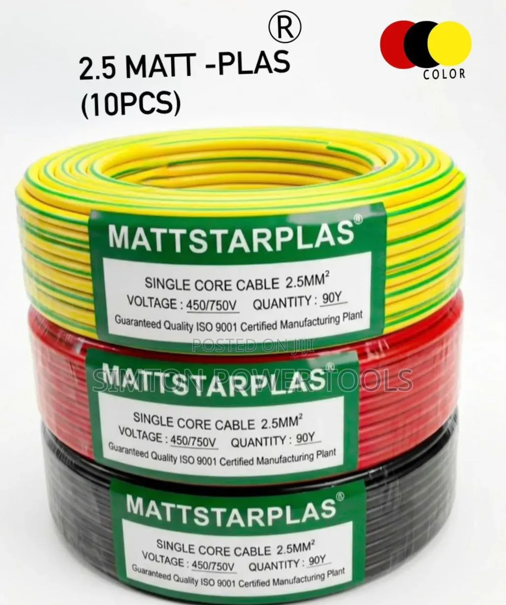 MATTSTARPLAS 2.5mm2 Single Core Electrical Cables