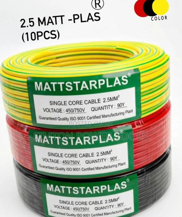 MATTSTARPLAS 2.5mm2 Single Core Electrical Cables - thumbnail 2