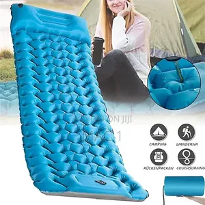 Ultralight Inflatable Camping Sleeping Pad Mat With Built-in Pillow