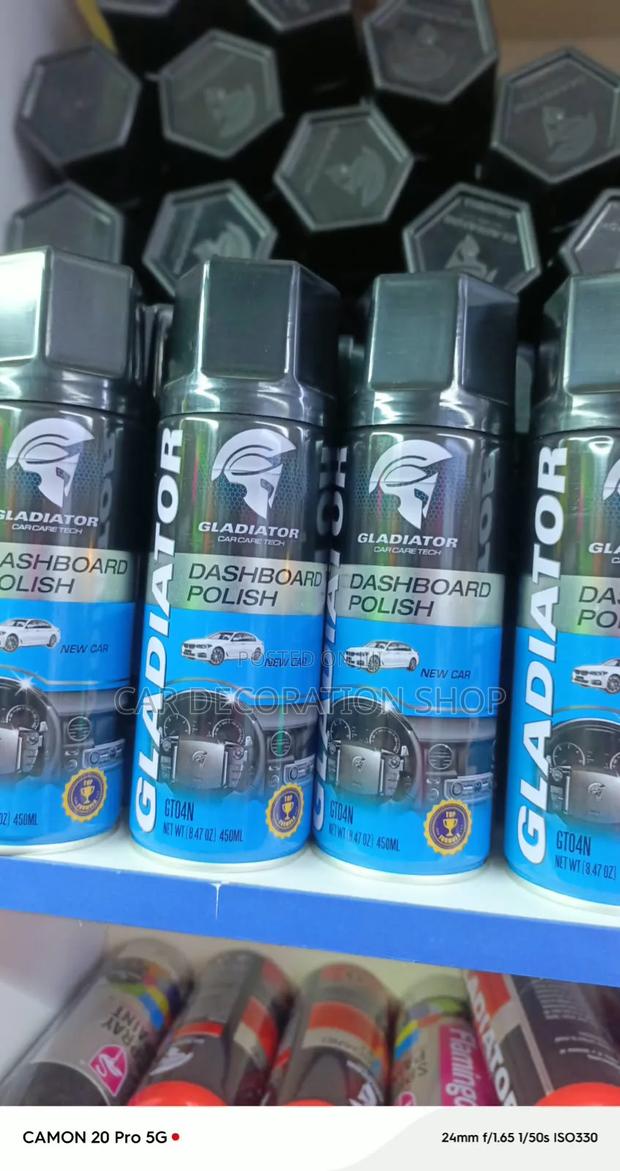 3pc 450ml New Car Flavour Dashboard Polish Cleaning,protecting Surface - main view