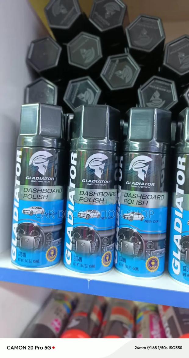 3pc 450ml New Car Flavour Dashboard Polish Cleaning,protecting Surface - thumbnail 2