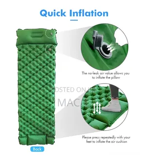 Single Inflatable Mattress Bed for Camping, Beach & Guest Stay