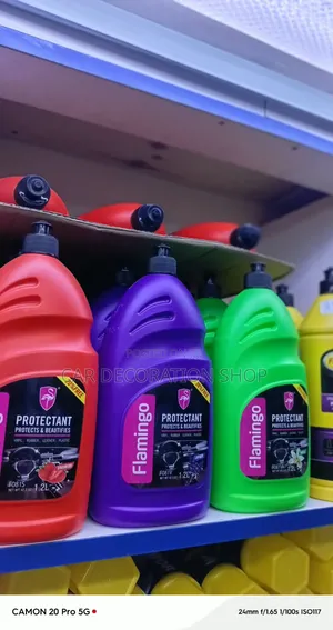 1.2L Flamingo Protectant Cleans,restores,shine Vinyl &Plastic Surfaces