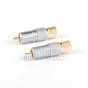 Hifi Audio RCA Plug All Bare Copper Solderless RCA Audio