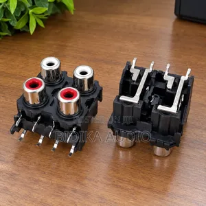 JTELE Audio Video Rca Pin Jack RCA-405 Audio Connector 4