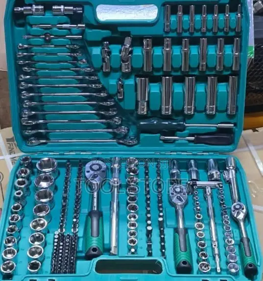 216-Piece Chrome Vanadium Toolset/Professional Socket and Spanner Set
