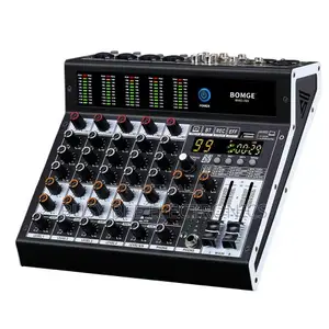 BOMGE 06S Professional Audio Mixer 6 Channel Mixing Console With 99 DS