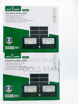 Solar Flood Light 200W JSOT Lamp Outdoor Lighting System.