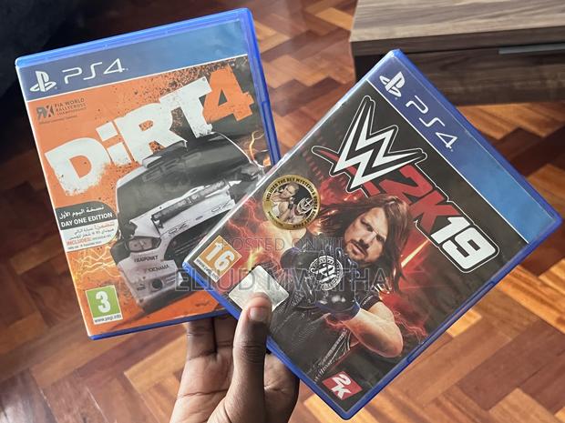 PS4 Games WWE2K19 / DIRT 4 - main view