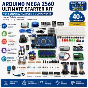 Arduino Mega 2560 Complete Starter Kit With 40+ Components |Robotic.