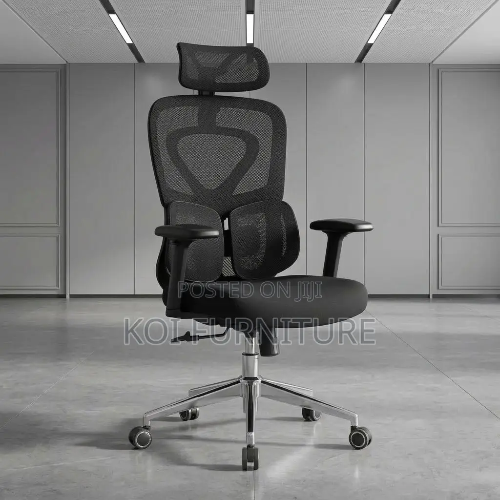 Office Chairs; High Executive Chair With Dual Backrest Support