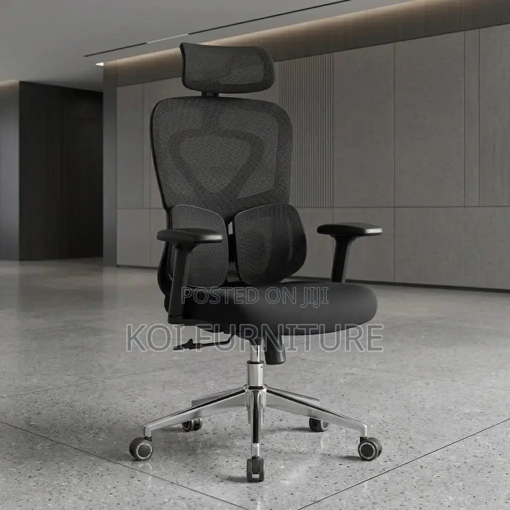 Office Chairs; High Executive Chair With Dual Backrest Support