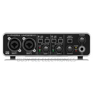 Behringer U-Phoria UM2 2 X 2 Audio Sound Card With USB 2.0 Plus 5Meter