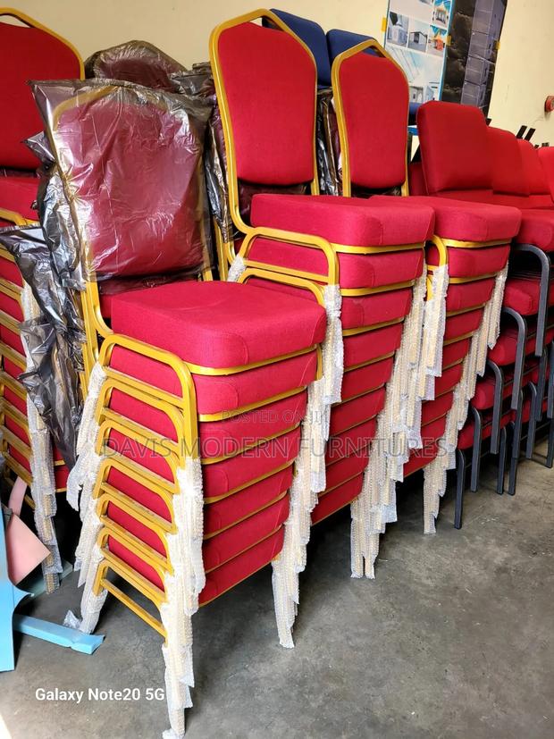 Red and Golden Frame Chair - thumbnail 2