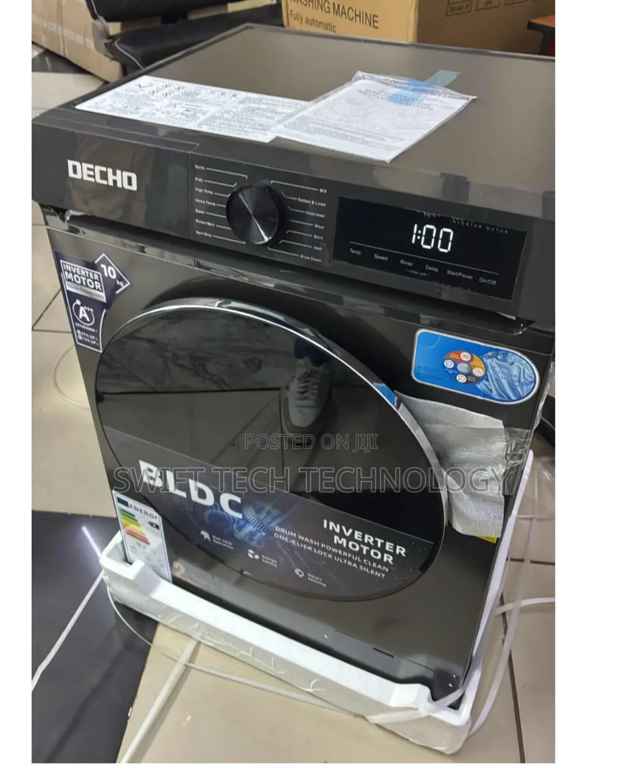 DECHO 8kg Front Loader Fully Automatic Wash and Spin Washing Machine