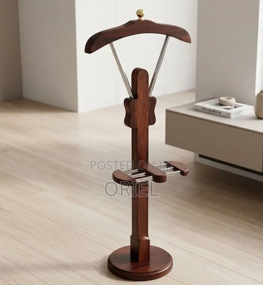 Classic Wooden Executive Coat Stand – Elegant Office Coat Rack Kenya