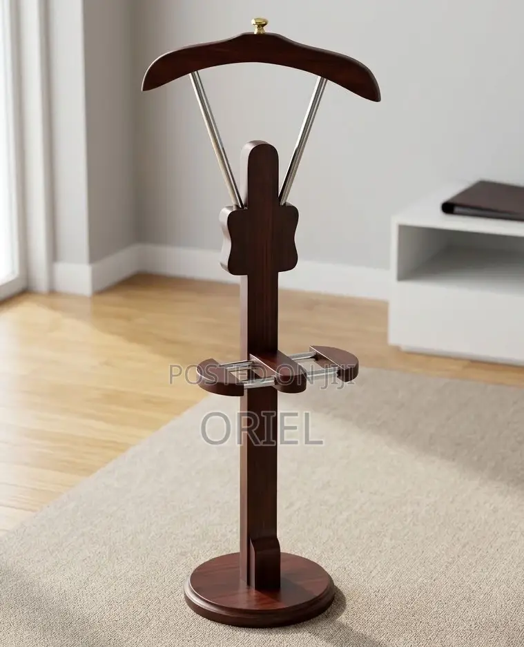 Classic Wooden Executive Coat Stand – Elegant Office Coat Rack Kenya