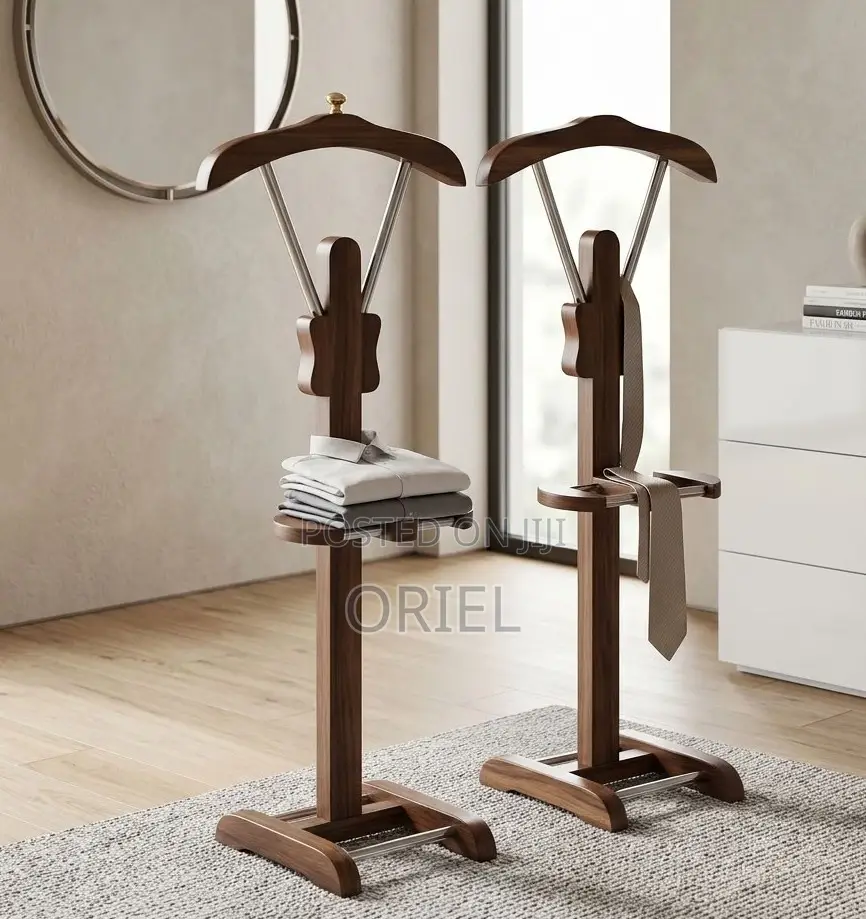 Classic Wooden Executive Coat Stand – Elegant Office Coat Rack Kenya