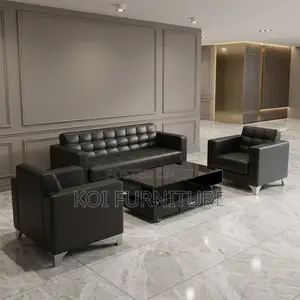 Office Sofa; Five Seaters Executive Leatherette Corporate Sofa Set