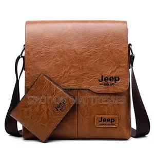Jeep and Polo Leather Shoulder Bags. Brown and Black. We Deliver!