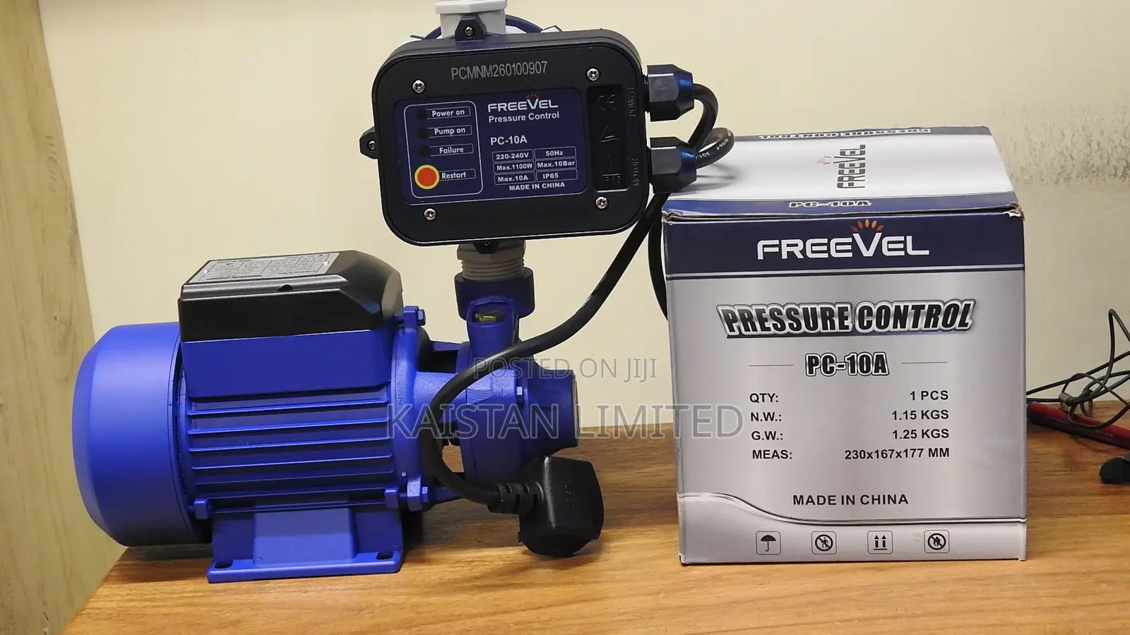 Freevel 0.5hp Electric Water Pump With PC-10A Pressure Controller