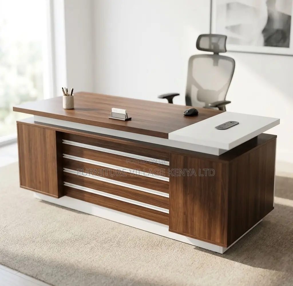 Office Desk; 2 M Straight Modern CEO'S Office Computer Desk