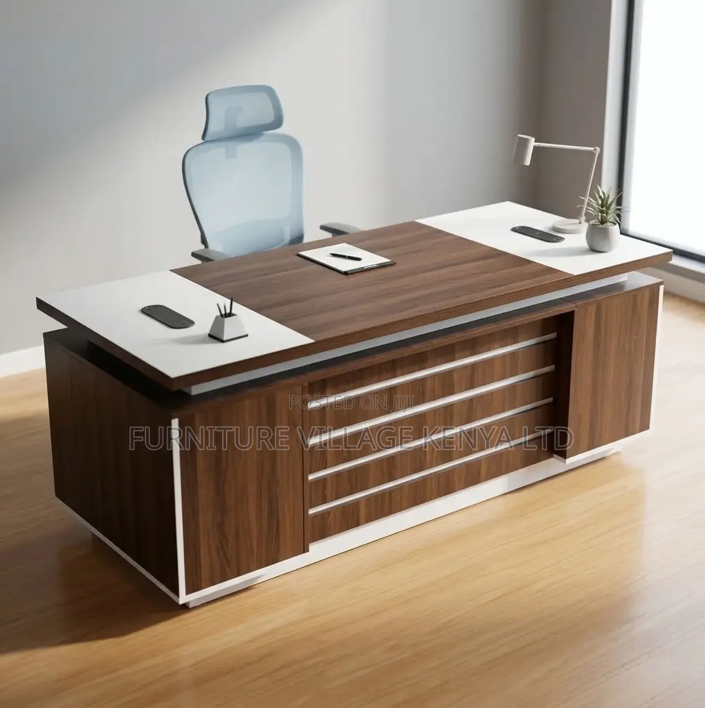 Office Desk; 2 M Straight Modern CEO'S Office Computer Desk