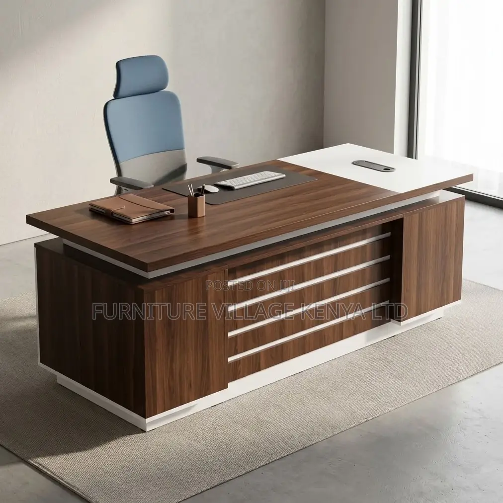 Office Desk; 2 M Straight Modern CEO'S Office Computer Desk