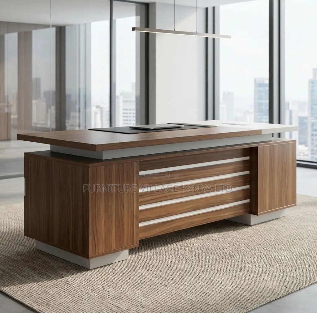 Office Desk; 2 M Straight Modern CEO'S Office Computer Desk