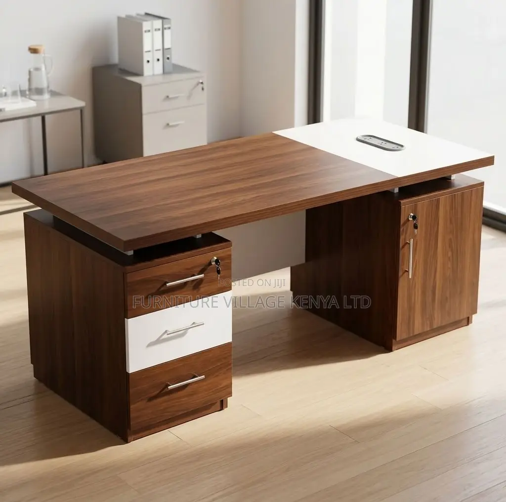 Office Desk; 2 M Straight Modern CEO'S Office Computer Desk