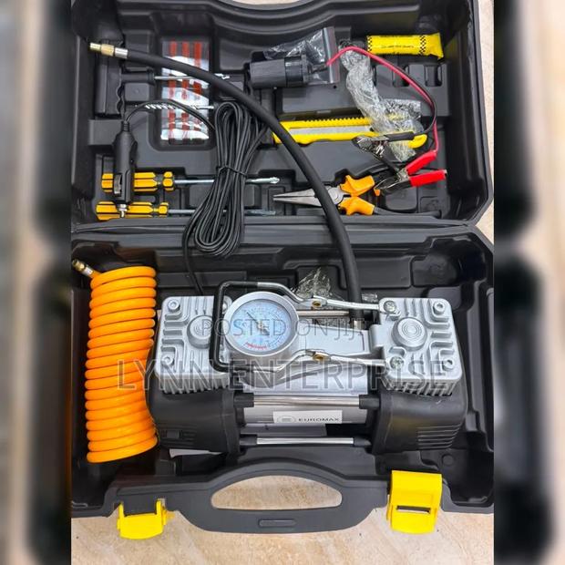 Portable 2-Cylinder Portable Air Compressor With Tools - thumbnail 2